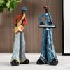 Creative Retro Band Art Ornaments, Music Figures, Living Room Bookshelves, TV Cabinets, Wine Cabinets, Light Luxury Decorations