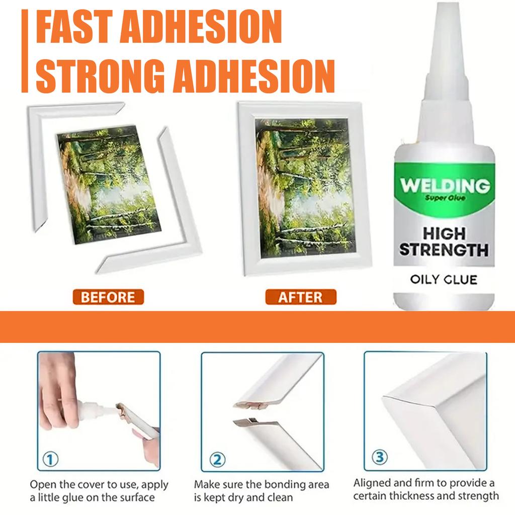Uniwersalny Klej Olejny do Spawania Łatwy w Użyciu Wysoka Wytrzymałość Klej Metalowy Kamienny do Tworzenia Biżuterii Paznokci Artystycznych