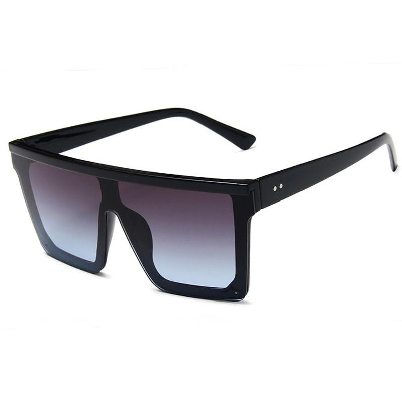 

Trendy Large-Frame One-Piece Women s Sunglasses - European & American Street Style