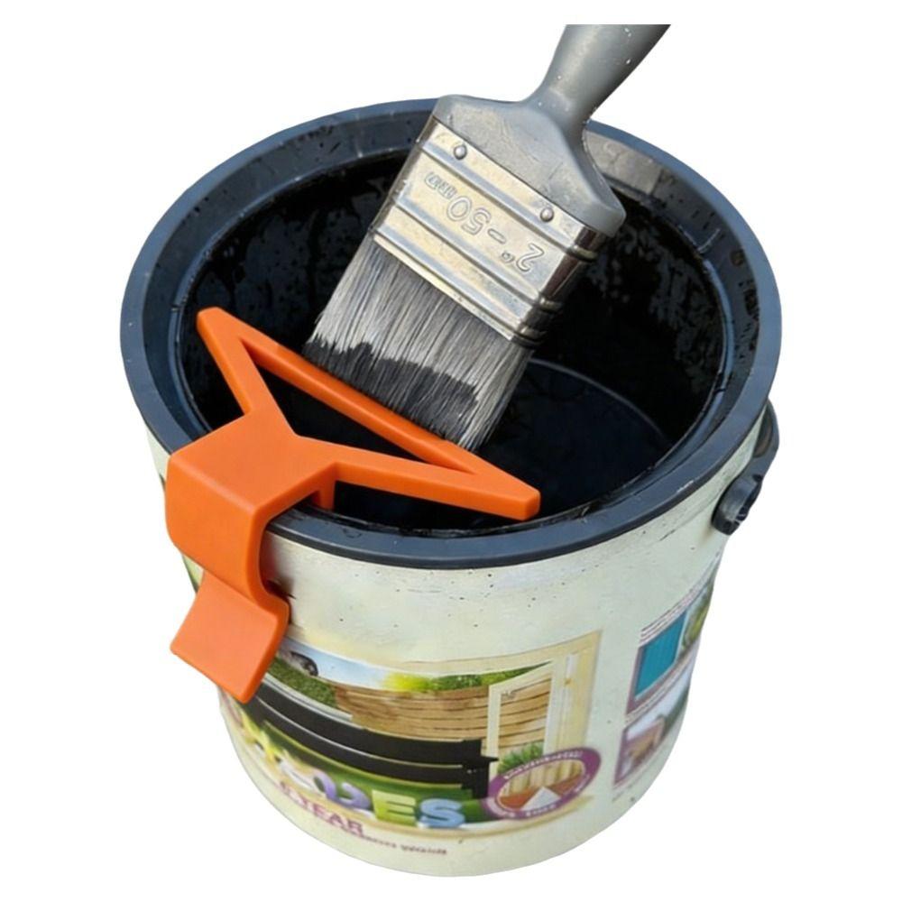 Drip-Proof Paint Can Brush Cleaner Universal Paint Fixing Clamp Paint Tin Brush Wipe DIY Painting