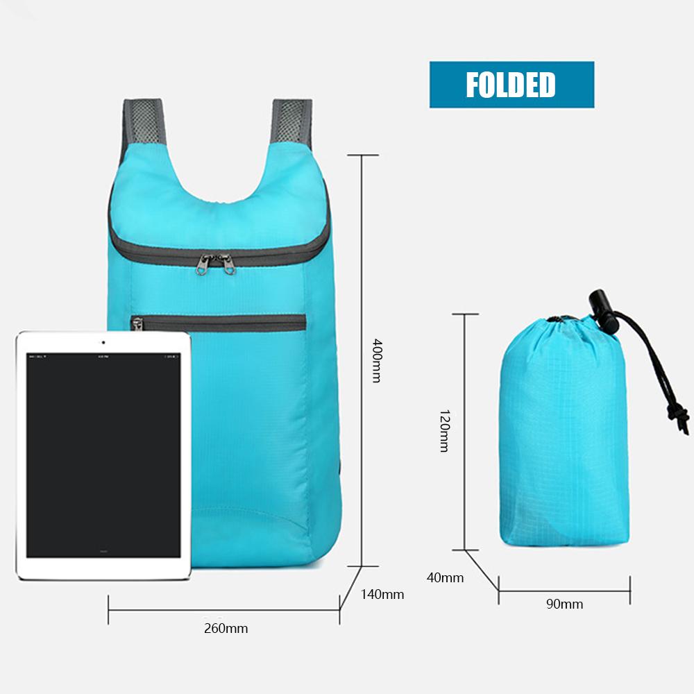 Leichter Wanderrucksack, faltbarer Reise-Tagesrucksack, wasserabweisende Outdoor-Sporttasche für Camping