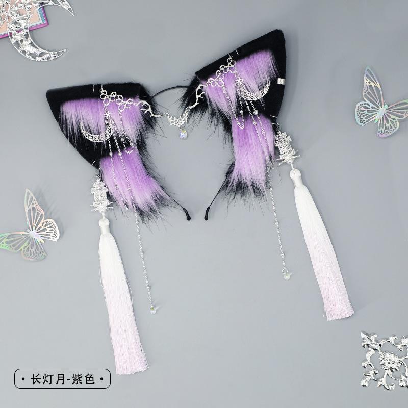 Handmade Cute Plush Animal Ears Cosplay Comic Show Punk Headband Spice Girl Headgear European and American Style Hair Accessories