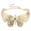 Exaggerated Metal Thick Chain Stitching Necklace Women's High Hip Hop Style Choker Fashion Trend Jewelry Accessories