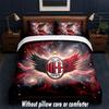 AC Milan Design Bed Bedding Set 1 Duvet Cover + 2 Pillowcases Soft Breathable Household Bed Linens
