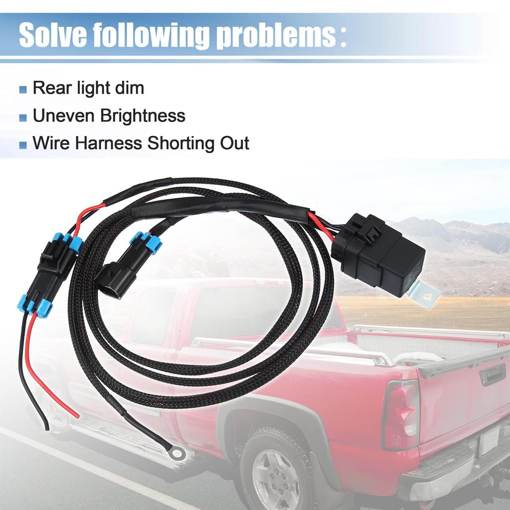 Unifizz Back Up Reverse Light Wiring Harness Kit with Waterproof Relay for Polaris for Ranger 1000/ XP 1000 2018-2021 3-Seat and Crew