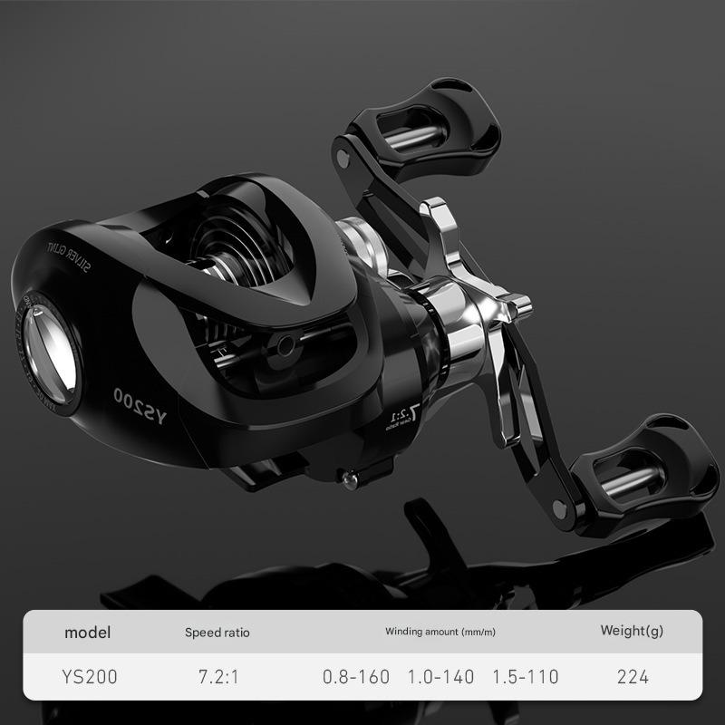 Mavllos 7.2 High Speed Ratio 8KG Strong Brake Anti-explosion Line Unloading Alarm Special Long-distance Casting Reel for Perch/horse Mouth/croaker