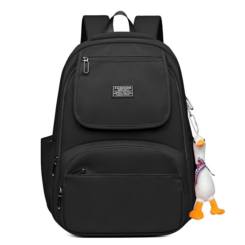 New Simple Versatile Backpack Large Capacity Leisure Travel Backpack Lightweight Burden Reducing College Student School Bag