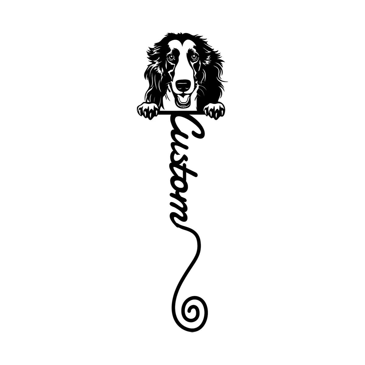 

Metal Bookmark Borzoi, Unique Dog Lover Gift, Teacher Appreciation School Present, Vintage Art Page Marker