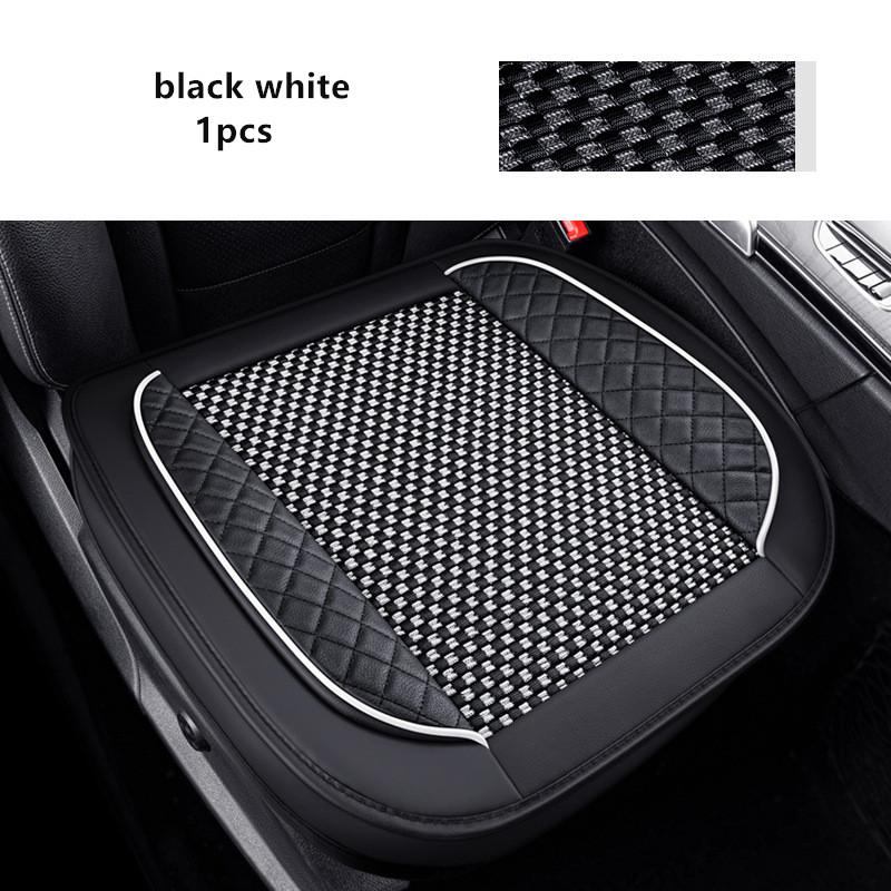Ice Silk +PU Car Seat Cover Universal Seat Protection Cushion For Prado 120 Kia Rio 4 Mitsubishi Lancer Skoda Octavia 2 MG HS