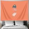 Ocean Mermaid Wall Tapestry Sea Wave Backdrop Coastal Home Decor Fantasy Art Mythical Creature Bedroom Aesthetic Dorm Room Decor