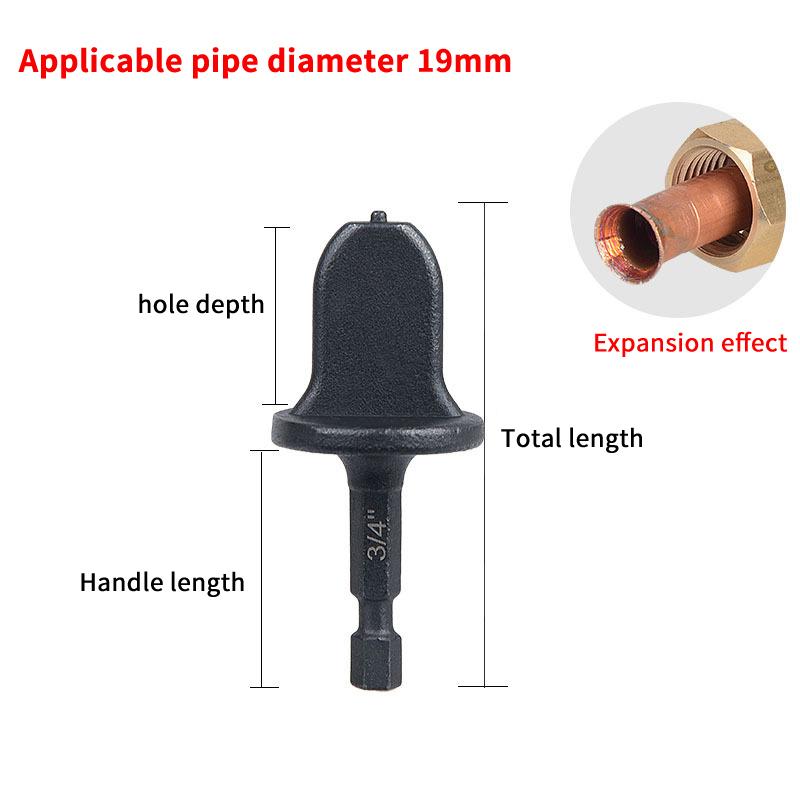 1/5 buc Expander Tub Țeavă Mâner Hexagonal Metal Cupru Țeavă Instrument de Prelucrare Reparare Aer Condiționat Bit Burghiu Electric Instrument de Evazare