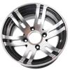 12 tums ATV Hjul Fälg Nav Aluminiumlegering Hög Styrka Ersättning för Fyrhjuling Go Kart Vagn Off Road Fordon
