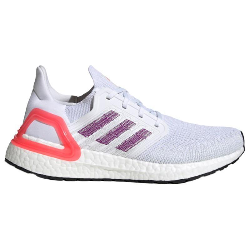 New Adidas UltraBoost 20 'White Shock Red' Women's EG0726