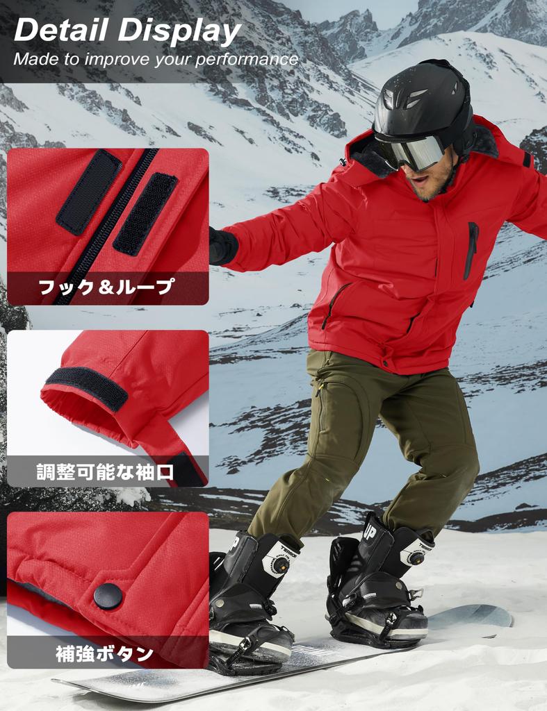 Fleece Outdoor Multiple 2XL [MAGCOMSEN] Men's Windbreaker, Lined, Windproof, Warm, Insulating, Jacket, Hiking, Skiing, Workwear, Autumn/Winter,