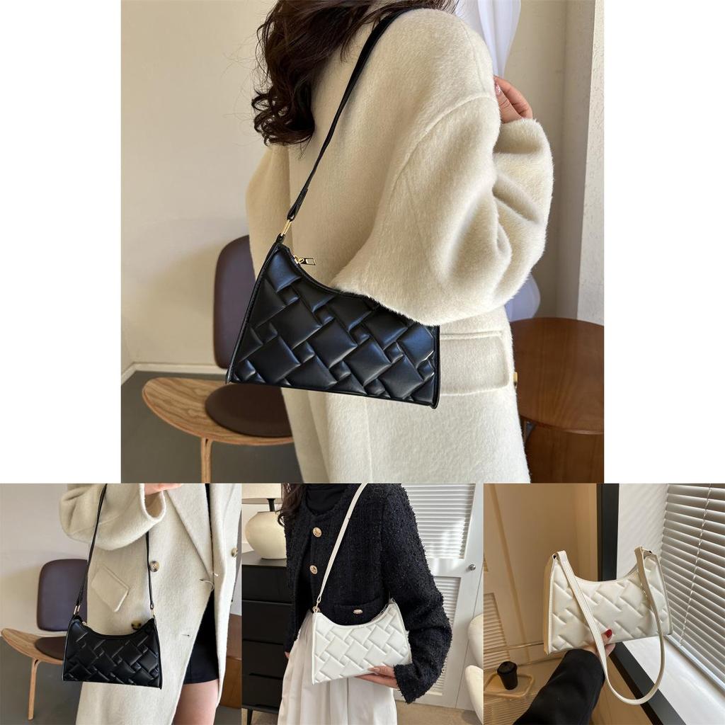 Trendy 2023 Winter Fashion Shoulder Bag Stylish Pu Leather Underarm Bag For Women