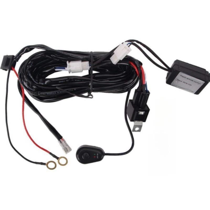Universal LED Light Bar Wiring Harness Kit For Off Road Truck SUV ATV UTV Boat 16AWG with 12V 40A Relay On Off Switch 300W Hot