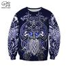 PLstar Cosmos Valhalla Dieu Odin Guerrier Tatouage Vintage Nouvelle Mode Survêtement Impression 3D Harajuku Pull Veste Décontractée Sweats à Capuche X1
