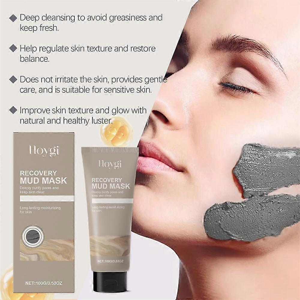 Deep Cleansing Mud Mask Gently Cleanses, Controls Oil, Removes Blackheads, Replenishes Water And Moisturizes
