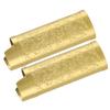 2 Pcs Lighter Case Zinc Alloy Vintage Floral Stamped Classical Elegant Lighter Sleeve Cover Gold