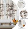 Cowboys Kitchen Curtains American Wild West Desert Riding Horse Cactus Prairie Hill Lanscape Short Tier Curtains for Bathroom Ca