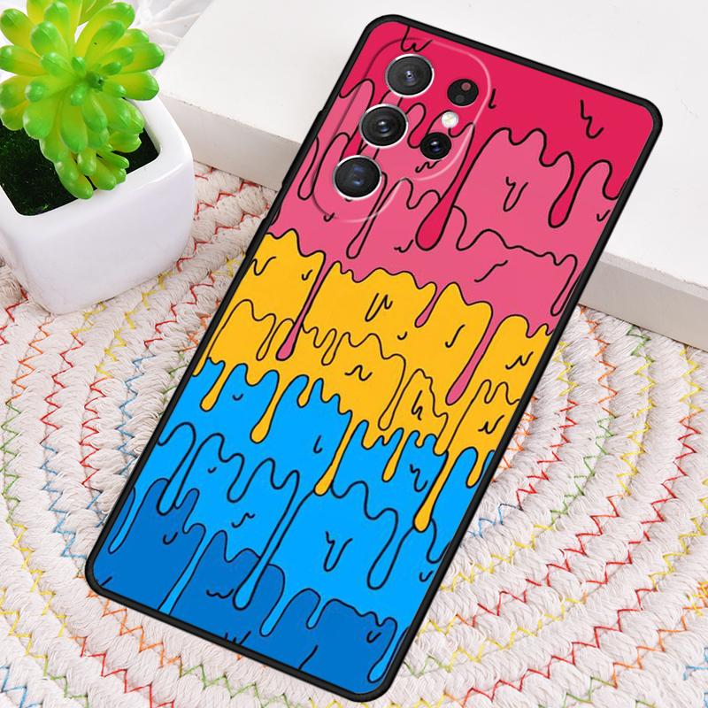 Pastell Kawaii Schmelzende Trans Pride LGBT Handyhülle Für Samsung Galaxy note 10 pro S26 S25 S24 S23 S22 S21 Plus Ultra Hülle
