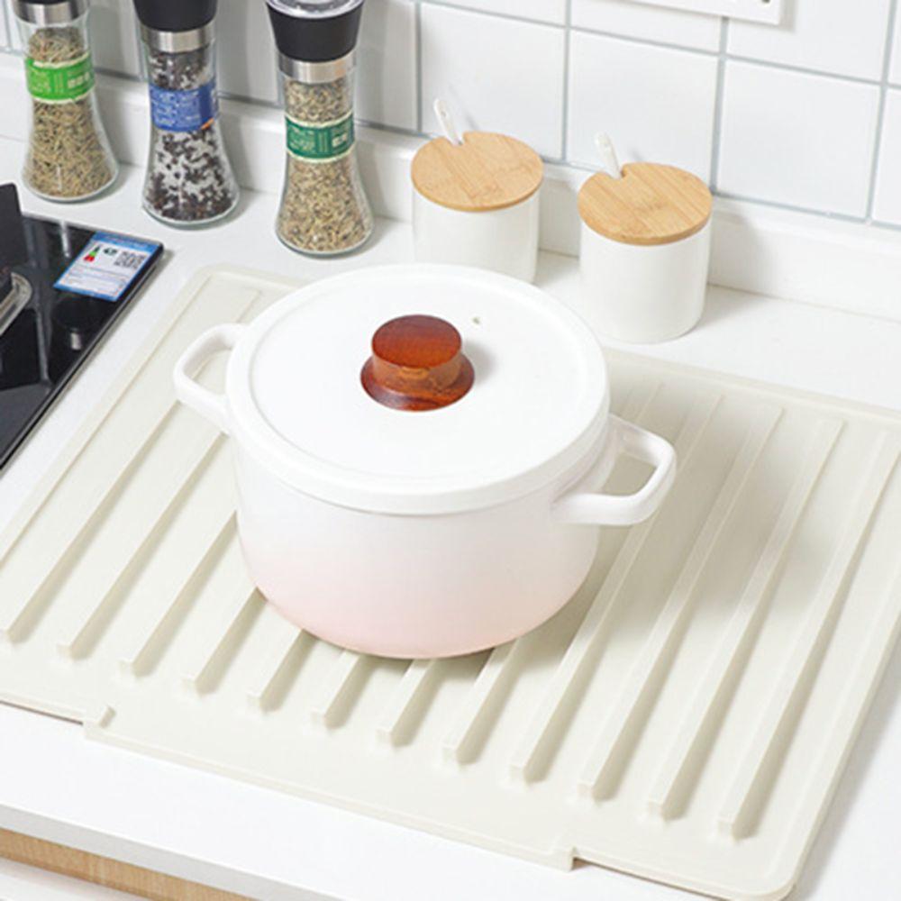 Non-slip Tableware Drainage Mat Slope Diversion Design Kitchen Sink Drain Pad Counter Top