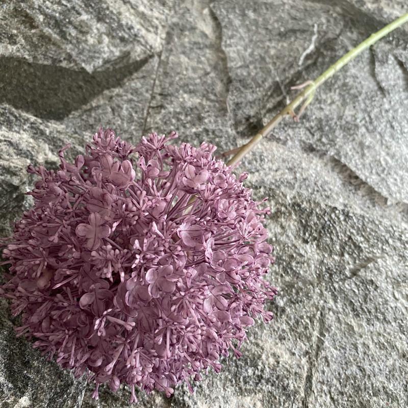Artificial Allium Giganteum Plant Bouquet With Durable Plastic Material Gift For