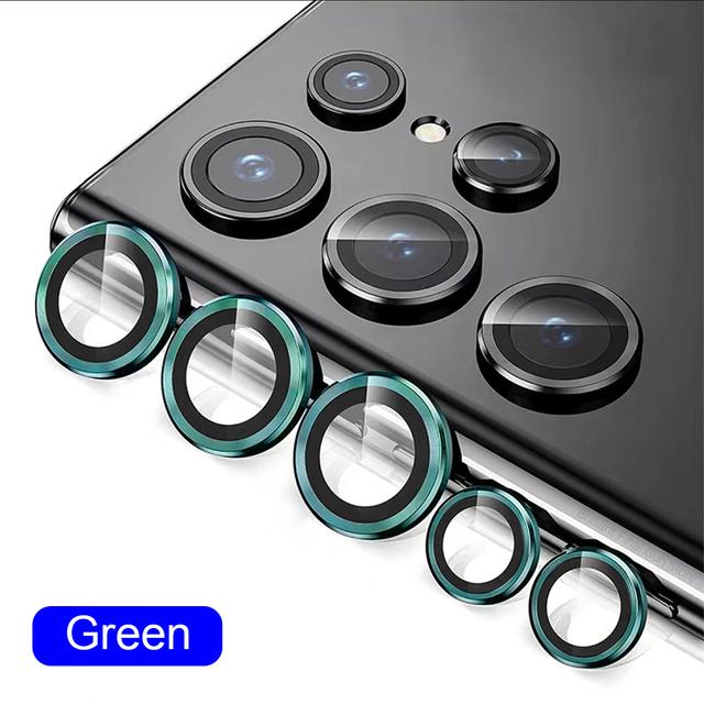 Camera Lens Protector Glass for Samsung S23 Ultra Plus Full Cover Lens Metal Protector Ring for Galaxy S22 Ultra Camera Film