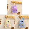 Plush Hippo Animal Soft Toy Desk Companion Bag Charm Gift For Kids