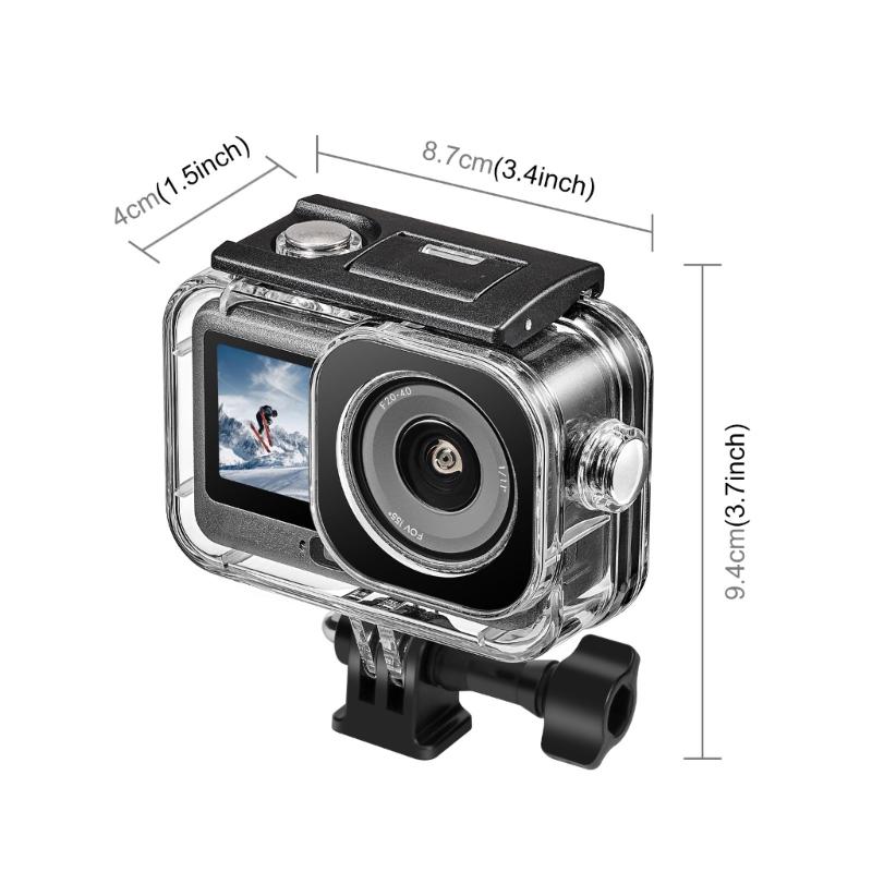 Shockproof Protective Case for Action 6 Camera Diving Shell Cover 60m Waterproof Ideal for Harsh Outdoor Environment