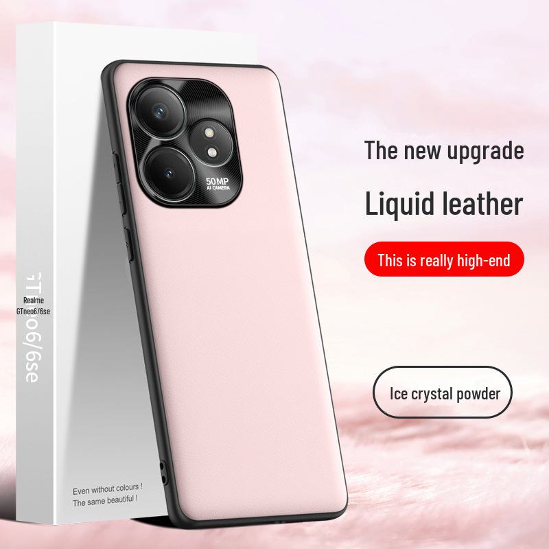 

Защитный чехол Realme GT Neo 6 SE из жидкой кожи — защитный чехол от падений, цельный дизайн, подходит для мобильного телефона. Realme GTneo6se