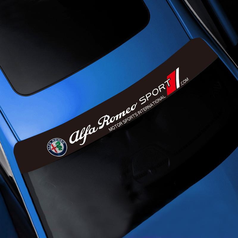 Llavero ar Pegatinas para Parabrisas Delantero Trasero Accesorios para Automóviles Para Alfa Romeo 4C 159 166 Spider Giulia Giulietta 156 Tonale Mito GT