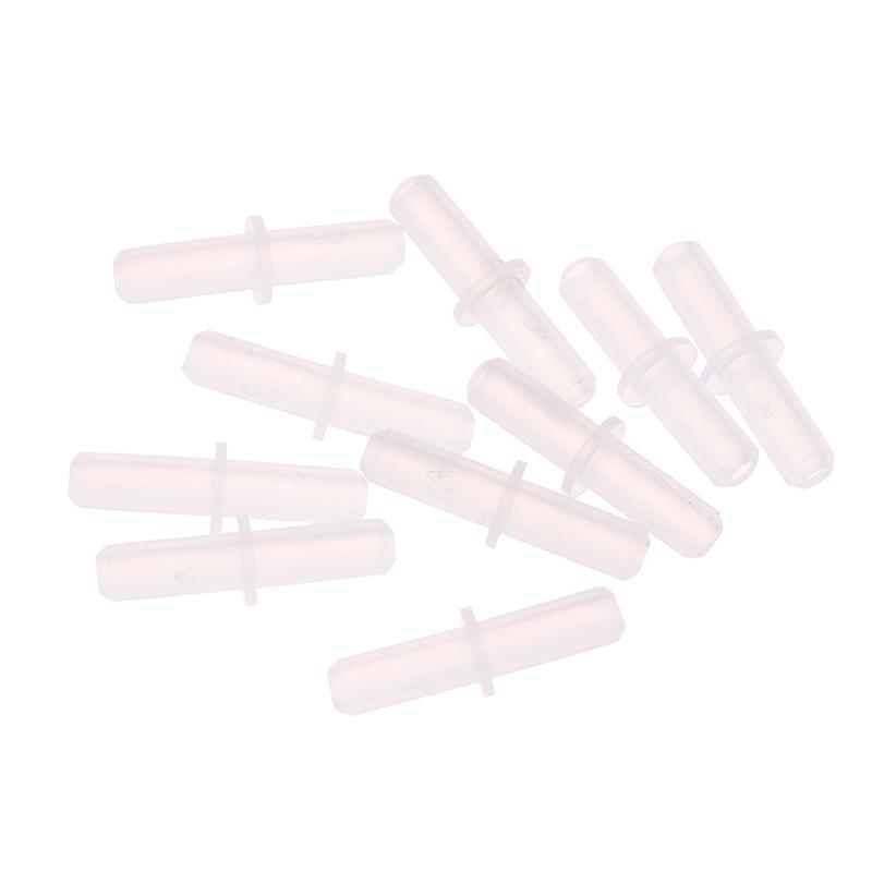 10Pcs Aquarium Airline Tubing Connectors Plastic Valve Joints Fish Tank Transparent Air Tube Adapters For 4Cm Id Air Line Hose