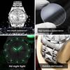 OPK Watch Double Calendar Waterproof Quartz Watch Luminous Men's Watch Men's Watch