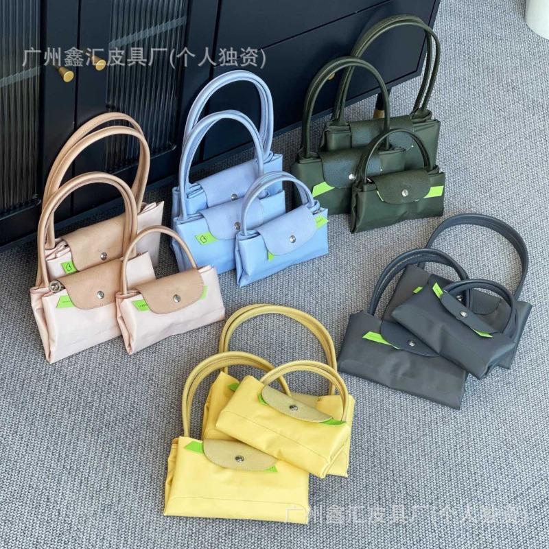 New dragon inlaid week embroidered nylon tote bag shoulder handbag dumpling bag messenger bag
