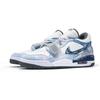 Jordan Legacy 312 Galaxy Suede Abrasion Resistant Low top Vintage Basketball Shoes Men's White Blue CD7069-124(Team1068)