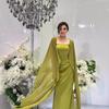 2025 Autumn Elegant Patchwork Fairy Style Shawl Evening Dress