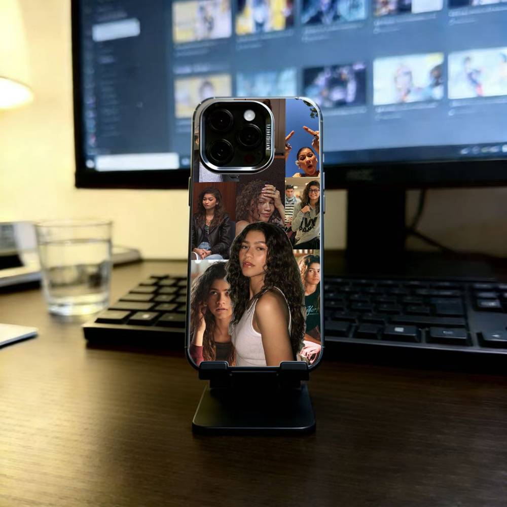 Zendaya Phone Case For iPhone 17,16,15,14,13,12,11 Plus,Pro Max,XS,Colorful Silver Black Cover