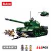 Sluban militärischer IS-2 Schwerer Panzer Modellbaustein WW2 Armee Soldat Kinderspielzeug Bausteine 845 Stück