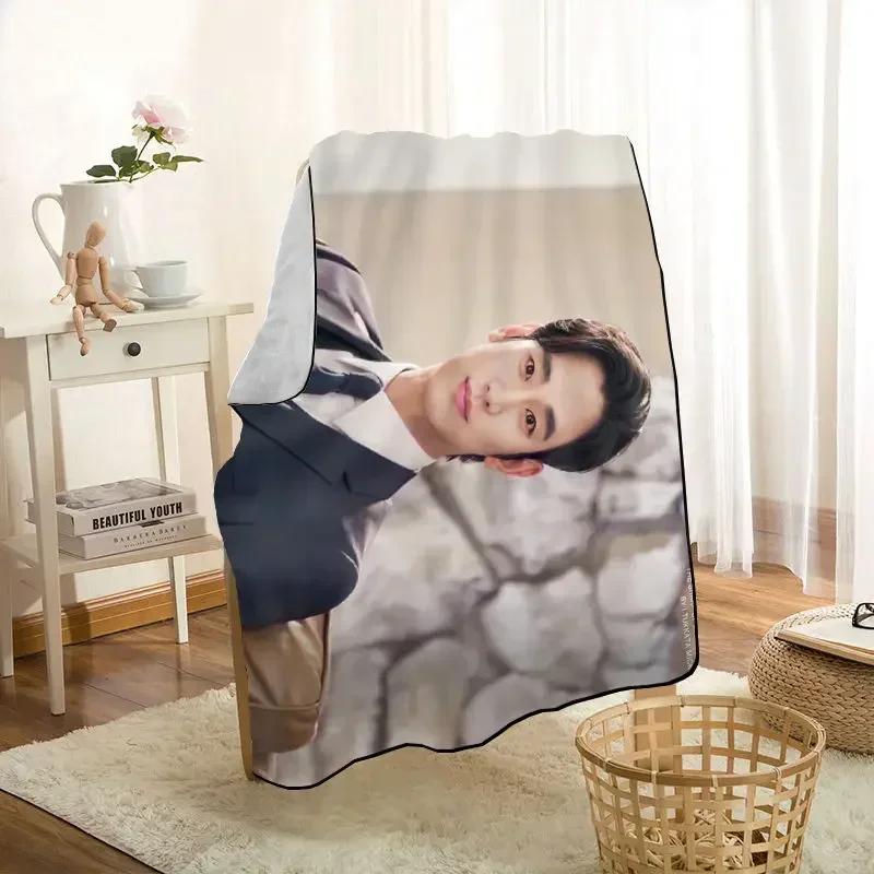 HEARMNY KPOP Kim Soo Hyun Blanket Super Soft Warm Microfiber Fabric Blanket For Couch Throw Travel Adult Blanket 0719
