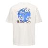 T-shirt - ONLY &amp; SONS - Écru - Coupe droite - Manches courtes - 100% coton