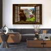 Cows By The Window Poster Farmhouse Cow Wall Art Canvas Pictures Print Living Room Kid Bedroom Home Decor Painting Gifts Cuadros