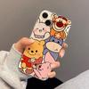 Winnie the Pooh Illustration for iphone16pro mobile phone case cartoon apple 13/12/11 space case transparent case