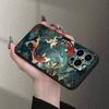 Kreatives Koi-Design Handyhülle geeignet für iPhone 17 16 15 14 13 12 11 Pro/Max/Plus sturzsicher und stoßfest Rückseite