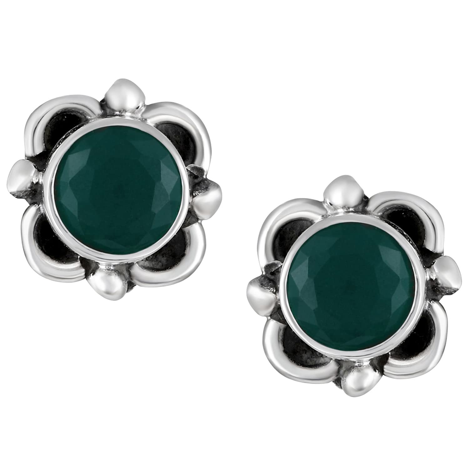 

Серьги-гвоздики из стерлингового серебра 925 пробы с алмазной огранкой CZ и оксидированной отделкой, предотвращающие потускнение кристаллов, подарок для женщин и девочек