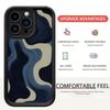 Black Blue Wave iPhone 15/16/17 Pro Max Protective Phone Case Cover