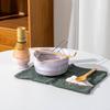 4-8PCS crystal Matcha Tea Set Matcha Ceramic Bowl, Food-Grade Whisk, Handmade Bamboo Tea Whisk, Tea Scoop Ceremony Diy Tools