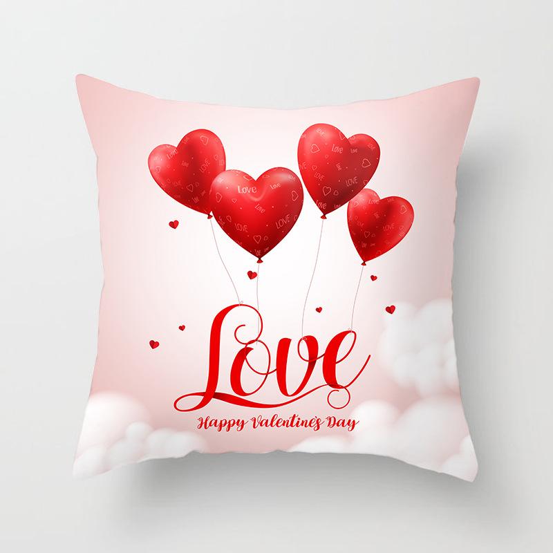 New Valentine's Day Pillowcase, Holiday Gift Home Decoration Pillow Cushion Cover, Love Pillow
