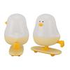 Cute Skateboard Chicken Night Light Warm White Stepless Dimmable USB Rechargeable LED Bedside Lamp for Bedroom
