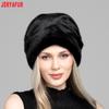 JERYAFUR Women Faux Fur Slouchy Winter Hat, Soft Plush Warm Ladies Beanie Cap for Cold Winter Outdoor Wear